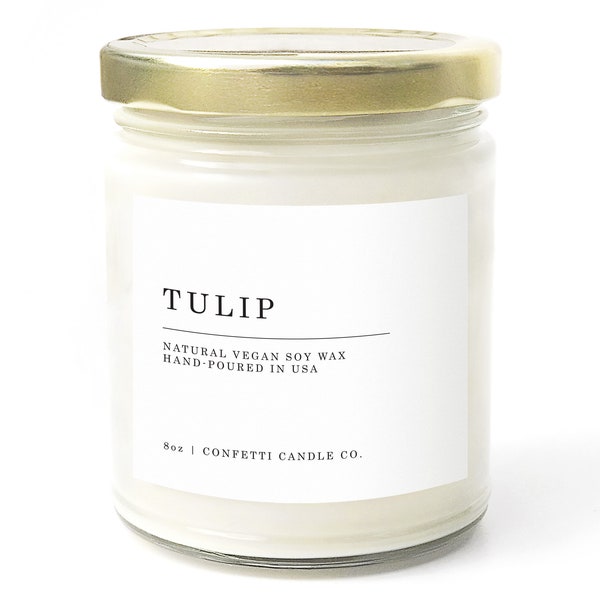 Tulip Soy Candle Gift