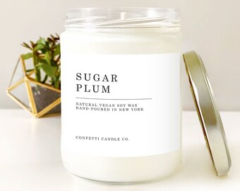 Sugar Plum Vegan Soy Candle