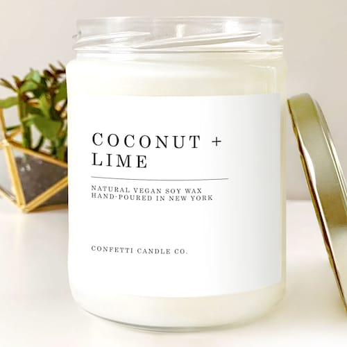 Coconut Lime Soy Candle Soy Wax Candle Soy Candle Tin Etsy