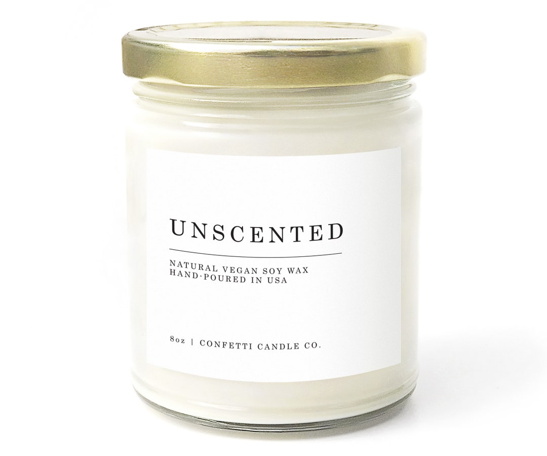 Unscented Soy Candle Etsy