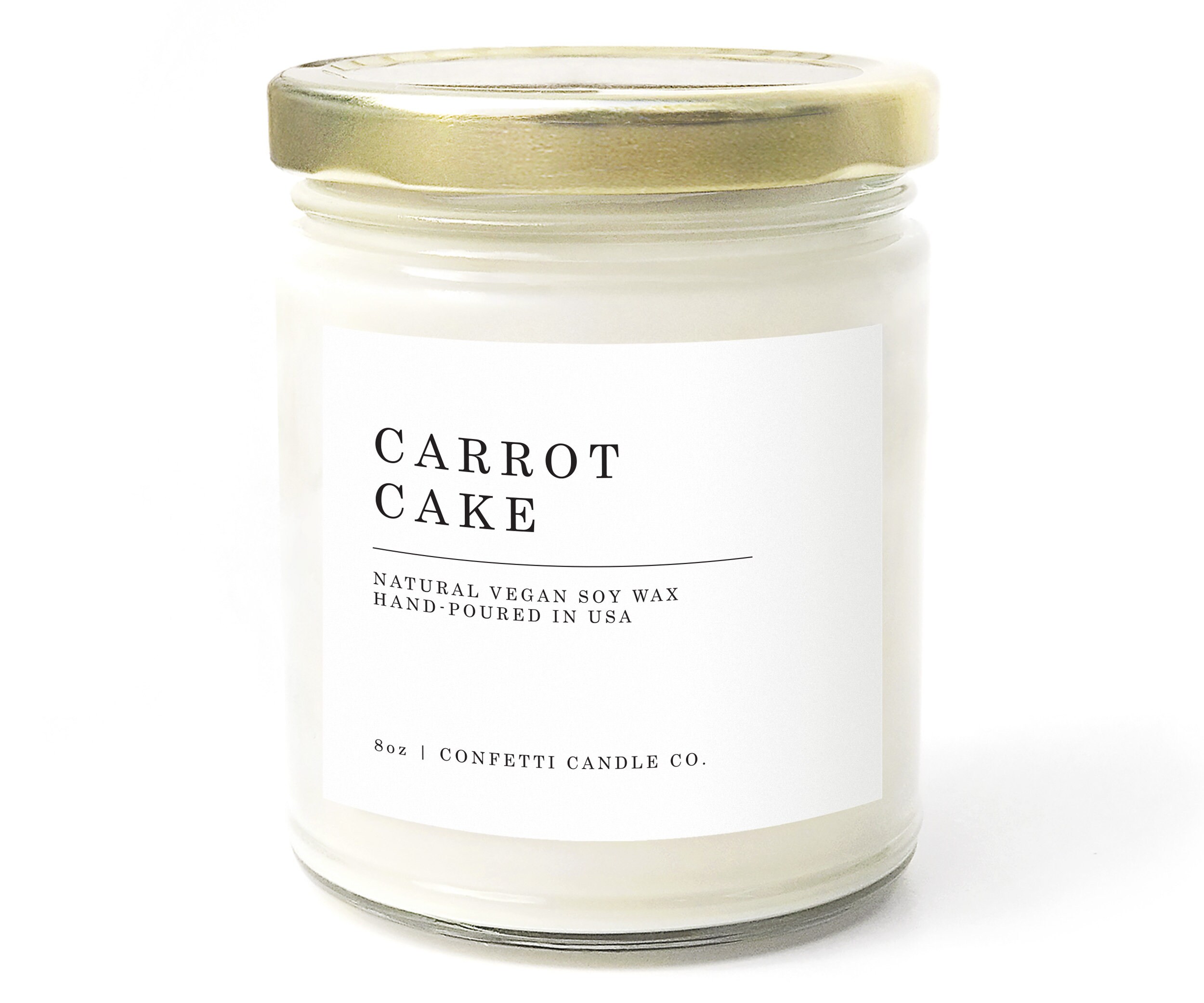 Carrot cake - Bougie artisanale parfumée à la cire de soja naturelle