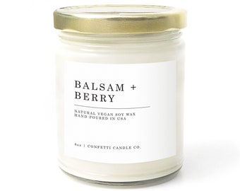 Balsam + Berry Soy Candle