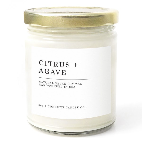 Citrus + Agave Soy Candle