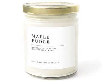 Maple Fudge Soy Candle