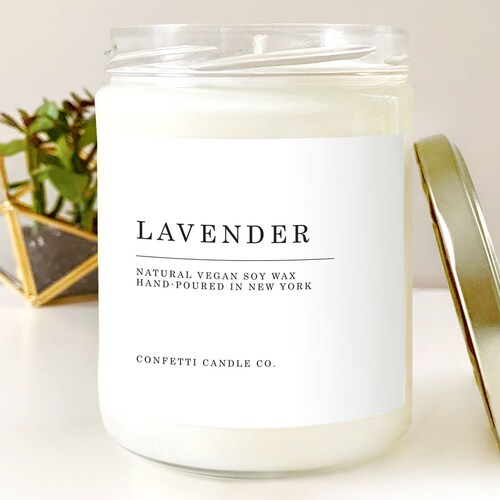 Sandalwood Vanilla Candle Natural Soy Wax Vegan Handmade Etsy