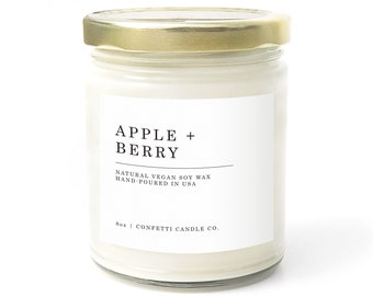 Apple + Berry Soy Candle