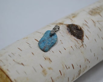 Apatite Pendant, Blue Apatite Stone Pendant,  Gifts Under 15 Dollars, Blue Stone Pendant, Dainty Blue Pendant