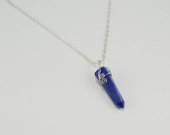 Lapis Lazuli Necklace, Healing Lapis Necklace,  Chakra Healing Lapis Necklace