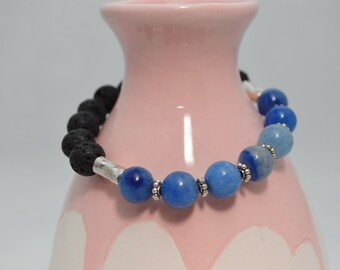 Blue Aventurine Diffuser Bracelet