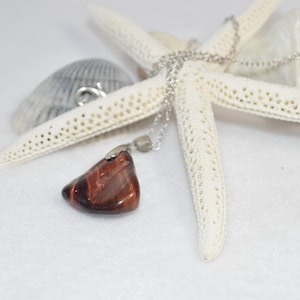 Red Tiger Eye Necklace, Healing Red Tiger Eye Necklace,  Chakra Healing Red Tiger Eye Necklace