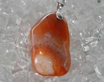 Carnelian Pendant, Healing Carnelian Pendant,  Gifts Under 15 Dollars, Chakra Healing Pendant