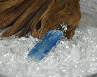 Kyanite Pendant, Raw Kyanite Pendant . Blue Stone Pendant . Blue Kyanite Pendant . Christmas Pendants . Gifts Under 15 Dollars