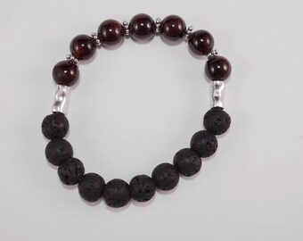 Garnet Diffuser Bracelet