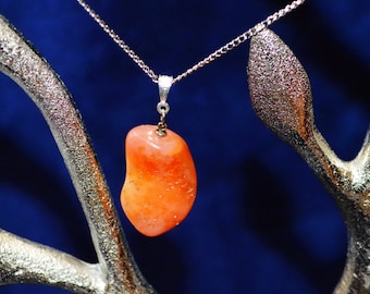 Carnelian Necklace, Healing Carnelian Nacklace, Sacral Chakra Healing Carnelian Necklace,  Healing Crystal Jewelry