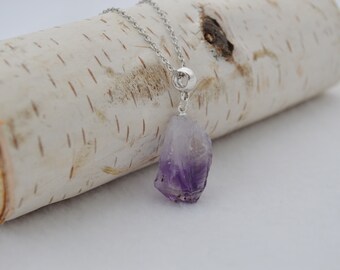 Amethyst Necklace, February Birthstone Necklace,  Healing Amethyst Necklace, Purple Boho Necklace