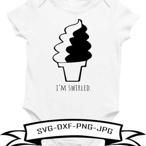 Arquivo de corte SVG I'm Swirled | Uso pessoal e comercial | Download instantâneo | Cricut, Cameo, Silhueta, ferro em vinil, decalque de vinil