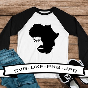 Lady Africa SVG Cut File|Personal and Commercial Use|Instant Download|Cricut, Cameo , Silhouette, Iron On Vinyl,Vinyl Decal