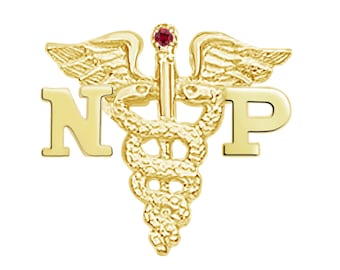 Gold Nurse Practitioner NP Nursing Pin