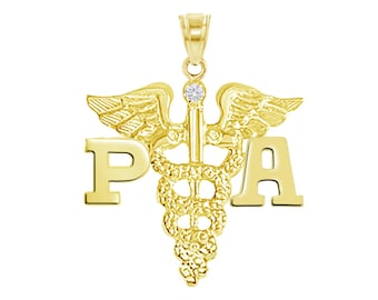 14K Gold Physician Assistant PA Charm