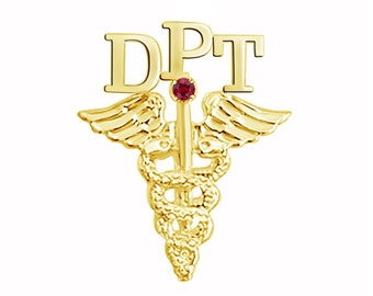 Gold Doctor of Physical Therapy DPT Pin