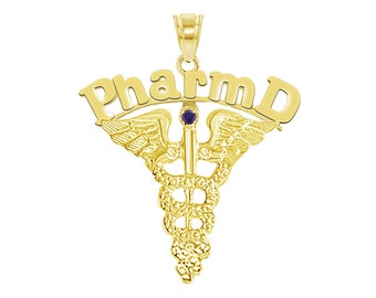 Doctor of Pharmacy PharmD Charm 14K Gold