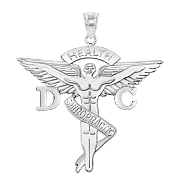 Chiropractor DC Silver Graduation Charm