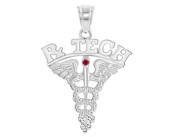 Pharmacy RxTech Graduation Silver Charm