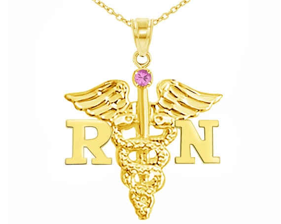 14k gold 2024 nurse necklace