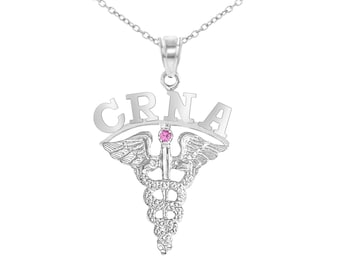 Nurse Anesthetists CRNA Charm Necklace
