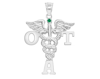 OTA Graduation Charm Silver OT Assistant