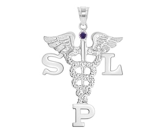 SLP Silver Graduation Charm for Speech