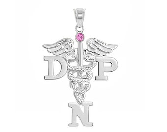 DNP Charm in Silver for Doctor of Nursing Practice