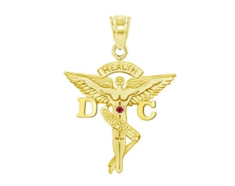 Chiropractor Graduation Charm - 14K Gold