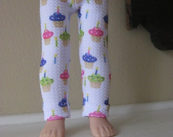 Cupcakes! Wellie Wishers Doll Clothes Leggings Pants