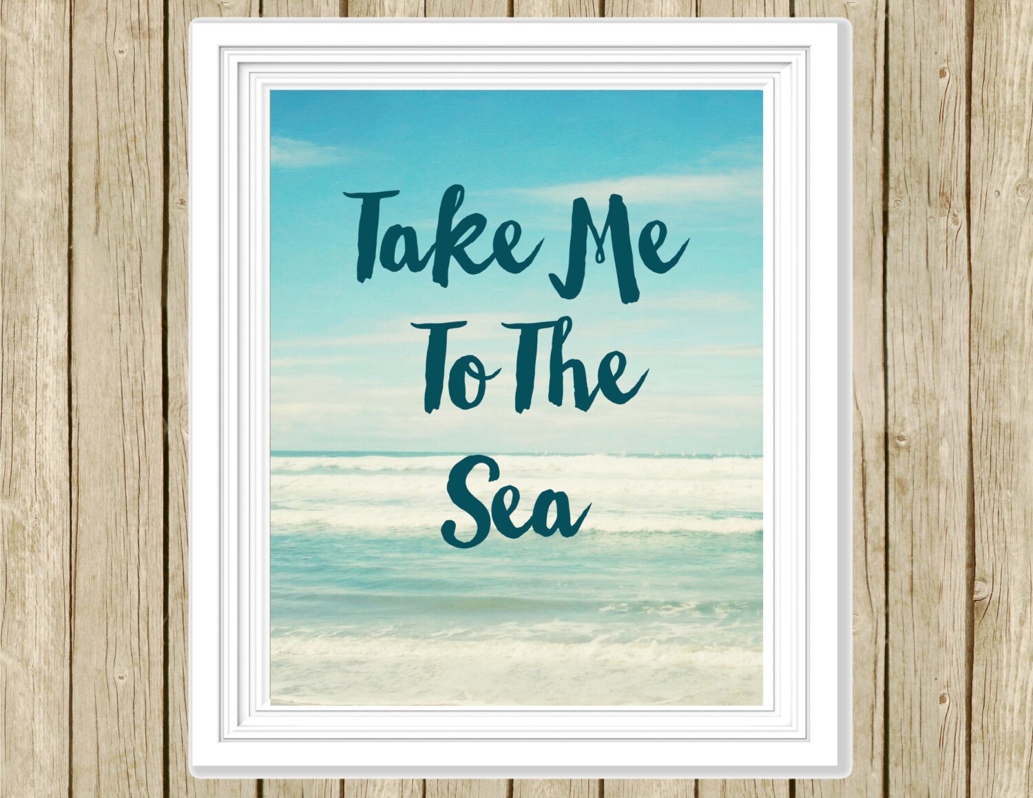 Sea Quote Wall Art Bathroom Decor Ocean Print Instant Download Etsy