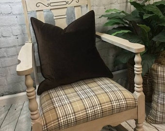 Antique sewing nursing rocker low armless wooden Victorian