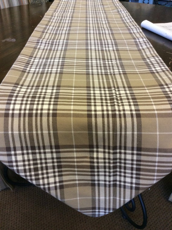 taupe table runner
