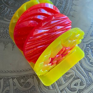 Set of 4 Resin Coasters with stand