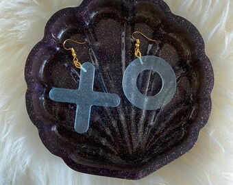 Glow in the Dark XO Earrings, Hugs and Kisses