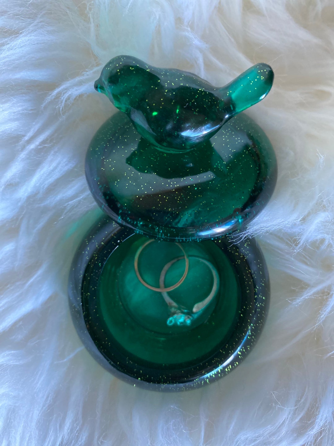 Small Ring Box / Bird Jewelry Box / Bird Nest Box Etsy