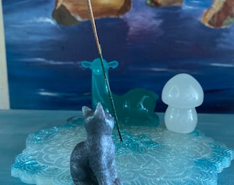 Mystical Kitty Incense Holder