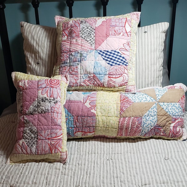 Quilt Pillow Etsy