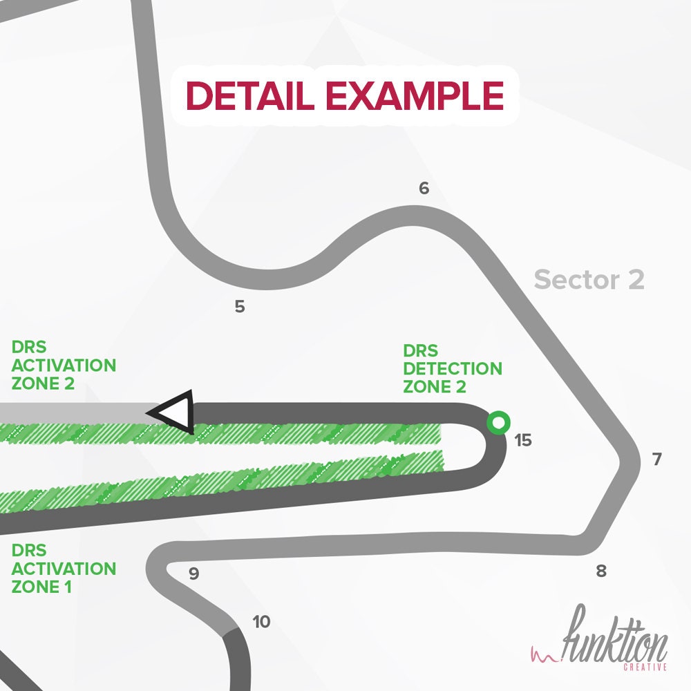 Circuit De Monaco Formula 1 Edition F1 Race Track Map 8 - Etsy Canada