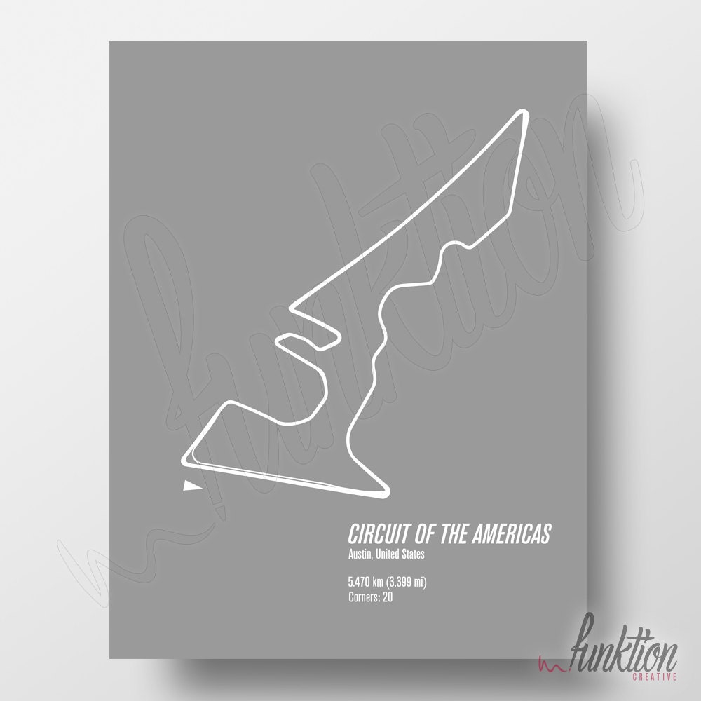 CIRCUIT OF THE AMERICAS 2018 POSTER – ZOOM F1
