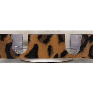 Brown Leopard with Studs Canasta Tray