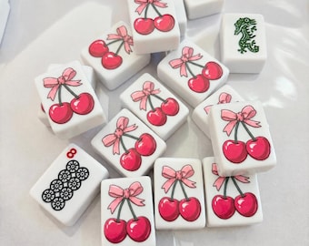 Cherry Mahjongg Tiles