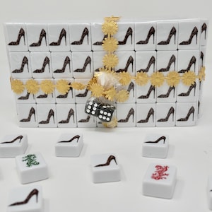 Mahjong-haktegels met luipaardprint