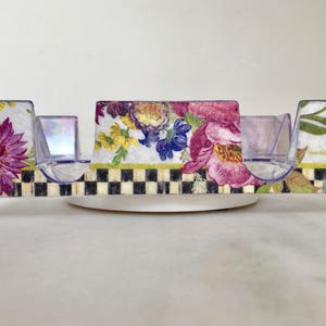 White Floral Card tray image 3