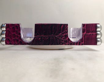 Fuchsia Ombre Canasta Tray