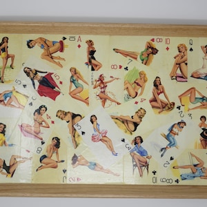 Natural Wood Decorative Serving Tray - Ladies
